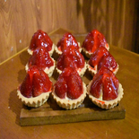pastel de fresa