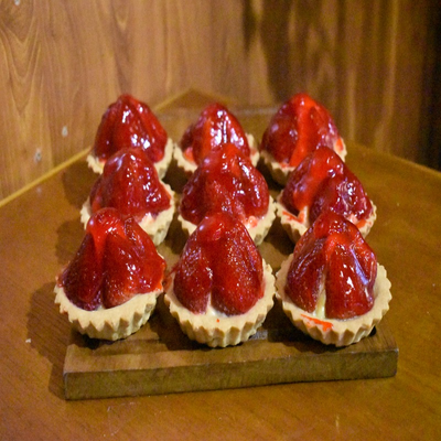 pastel de fresa